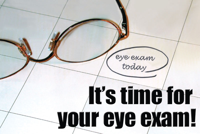 It's time for your eye exam